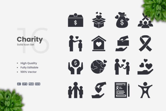 Charity Solid Icons Review for Embroidery Projects