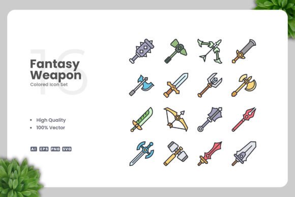 Fantasy Weapon Color Icons Review