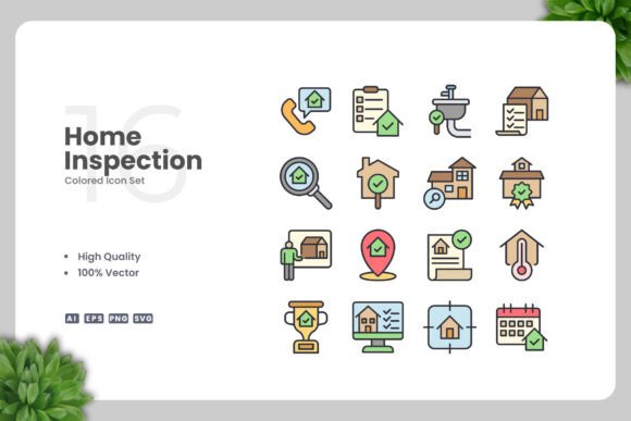 Home Inspection Colored Icons Review