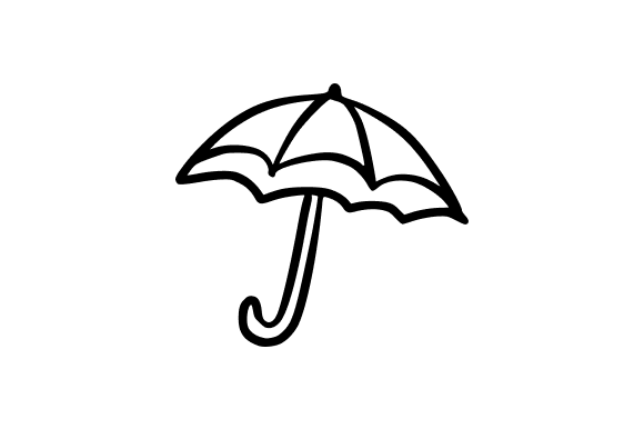 Umbrella Doodle: A Versatile Graphic for Local Business Branding