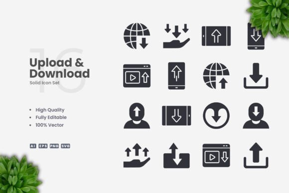 Upload and Download Solid Icons Review